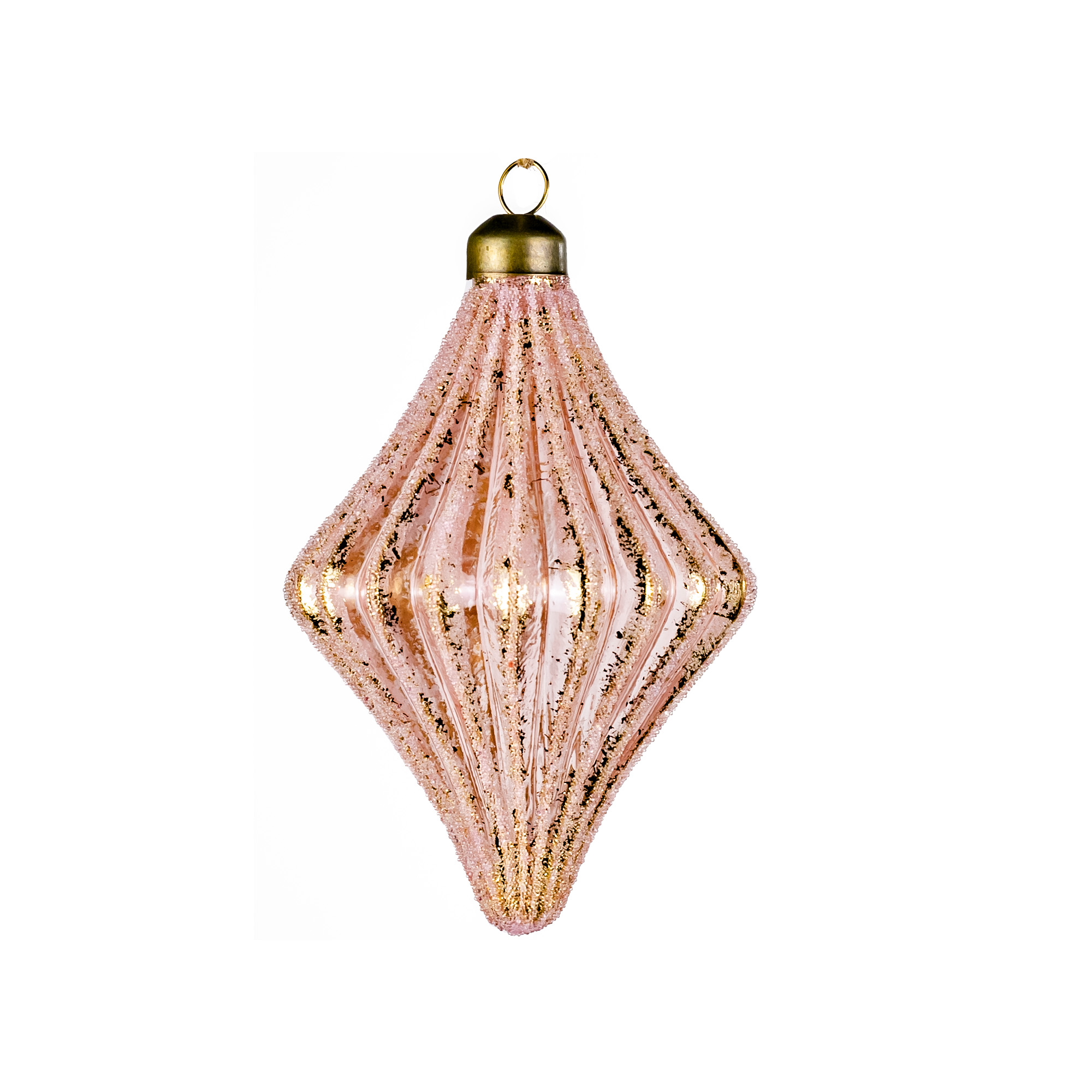 Glass christmas Diamond Pink